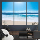 Tranquil Ocean Waves Canvas Wall Art Print – Bright Coastal by MyGreatCanvas | Canvas Wall Art Prints | Photo Prints & Wall Decor
