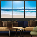 Tranquil Ocean Waves Canvas Wall Art Print – Bright Coastal by MyGreatCanvas | Canvas Wall Art Prints | Photo Prints & Wall Decor