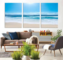 Tranquil Ocean Waves Canvas Wall Art Print – Bright Coastal by MyGreatCanvas | Canvas Wall Art Prints | Photo Prints & Wall Decor