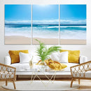 Tranquil Ocean Waves Canvas Wall Art Print – Bright Coastal by MyGreatCanvas | Canvas Wall Art Prints | Photo Prints & Wall Decor