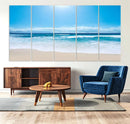 Tranquil Ocean Waves Canvas Wall Art Print – Bright Coastal by MyGreatCanvas | Canvas Wall Art Prints | Photo Prints & Wall Decor