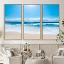 Tranquil Ocean Waves Canvas Wall Art Print – Bright Coastal by MyGreatCanvas | Canvas Wall Art Prints | Photo Prints & Wall Decor