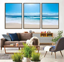 Tranquil Ocean Waves Canvas Wall Art Print – Bright Coastal by MyGreatCanvas | Canvas Wall Art Prints | Photo Prints & Wall Decor