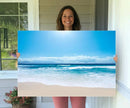 Tranquil Ocean Waves Canvas Wall Art Print – Bright Coastal by MyGreatCanvas | Canvas Wall Art Prints | Photo Prints & Wall Decor