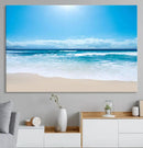 Tranquil Ocean Waves Canvas Wall Art Print – Bright Coastal by MyGreatCanvas | Canvas Wall Art Prints | Photo Prints & Wall Decor