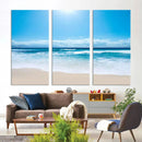 Tranquil Ocean Waves Canvas Wall Art Print – Bright Coastal by MyGreatCanvas | Canvas Wall Art Prints | Photo Prints & Wall Decor