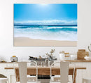 Tranquil Ocean Waves Canvas Wall Art Print – Bright Coastal by MyGreatCanvas | Canvas Wall Art Prints | Photo Prints & Wall Decor