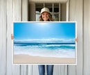 Tranquil Ocean Waves Canvas Wall Art Print – Bright Coastal by MyGreatCanvas | Canvas Wall Art Prints | Photo Prints & Wall Decor