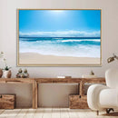 Tranquil Ocean Waves Canvas Wall Art Print – Bright Coastal by MyGreatCanvas | Canvas Wall Art Prints | Photo Prints & Wall Decor