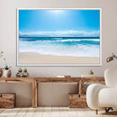 Tranquil Ocean Waves Canvas Wall Art Print – Bright Coastal by MyGreatCanvas | Canvas Wall Art Prints | Photo Prints & Wall Decor