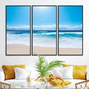 Tranquil Ocean Waves Canvas Wall Art Print – Bright Coastal by MyGreatCanvas | Canvas Wall Art Prints | Photo Prints & Wall Decor