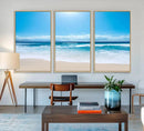 Tranquil Ocean Waves Canvas Wall Art Print – Bright Coastal by MyGreatCanvas | Canvas Wall Art Prints | Photo Prints & Wall Decor