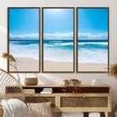 Tranquil Ocean Waves Canvas Wall Art Print – Bright Coastal by MyGreatCanvas | Canvas Wall Art Prints | Photo Prints & Wall Decor