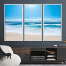 Tranquil Ocean Waves Canvas Wall Art Print – Bright Coastal by MyGreatCanvas | Canvas Wall Art Prints | Photo Prints & Wall Decor