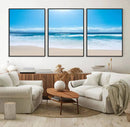 Tranquil Ocean Waves Canvas Wall Art Print – Bright Coastal by MyGreatCanvas | Canvas Wall Art Prints | Photo Prints & Wall Decor