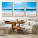 Tranquil Ocean Waves Canvas Wall Art Print – Bright Coastal by MyGreatCanvas | Canvas Wall Art Prints | Photo Prints & Wall Decor