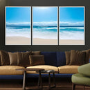 Tranquil Ocean Waves Canvas Wall Art Print – Bright Coastal by MyGreatCanvas | Canvas Wall Art Prints | Photo Prints & Wall Decor