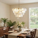 Iviana Iridescent Clear Disc Chandelier