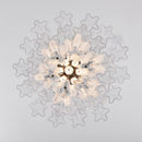 Transparent Murano Glass Tube Chandelier