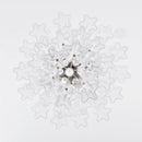 Transparent Murano Glass Tube Chandelier