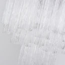 Transparent Murano Glass Tube Chandelier