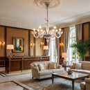 Transparent Ares Murano Glass Chandelier