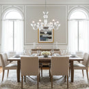 Transparent Ares Murano Glass Chandelier