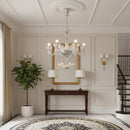 Transparent Ares Murano Glass Chandelier