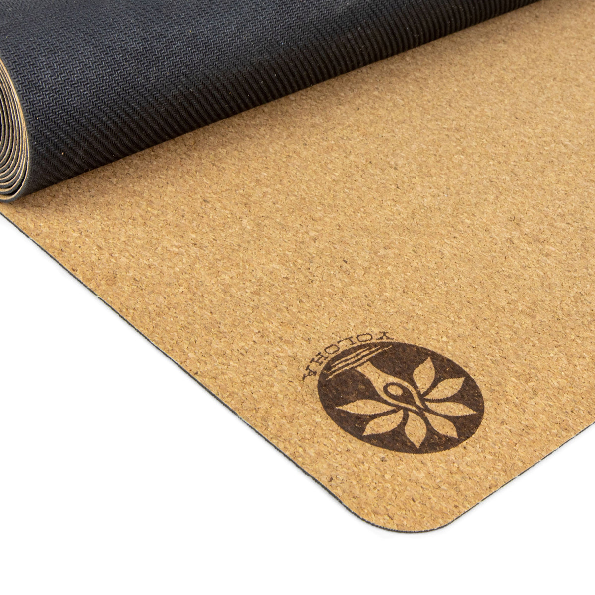 Nomad Air Cork Yoga Mat, close-up of the surface