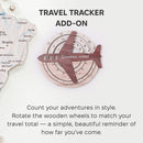 Travel Tracker 3D Wooden World Map – Cappuccino