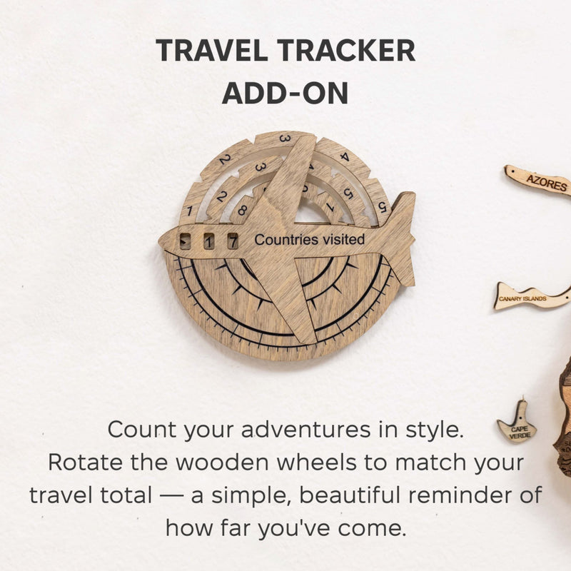 Travel Tracker 3D Wooden World Map – Terra, photo 5 of 7