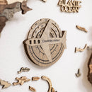 Travel Tracker 3D Wooden World Map – Terra