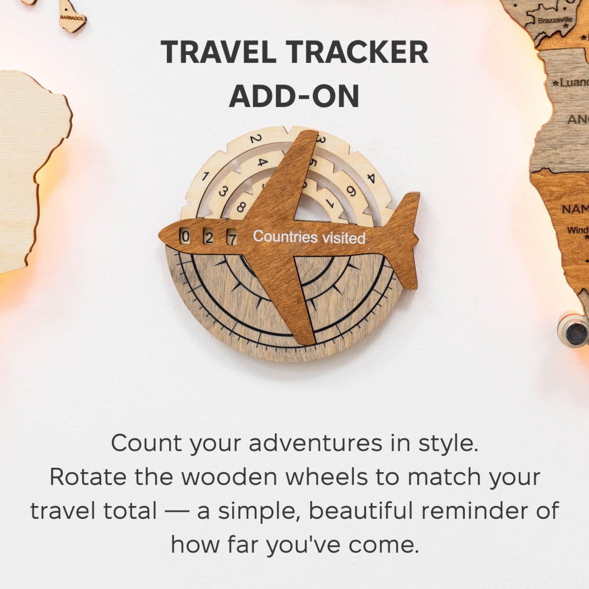 Travel Tracker 3D Wooden World Map, photo 28 of 29