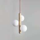 Travertine Ball Spheres Pendant Lamp