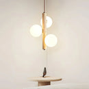 Travertine Ball Spheres Pendant Lamp