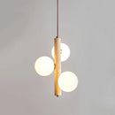 Travertine Ball Spheres Pendant Lamp