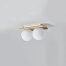 Travertine Bianca Globe Ceiling Lamp