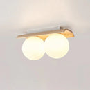 Travertine Bianca Globe Ceiling Lamp