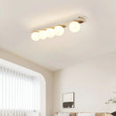 Travertine Bianca Globe Ceiling Lamp