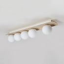 Travertine Bianca Globe Ceiling Lamp