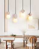 Travertine Cenari Sculpture Pendant Lamp