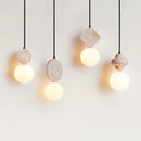 Travertine Cenari Sculpture Pendant Lamp