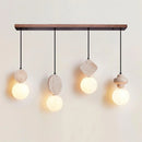Travertine Cenari Sculpture Pendant Lamp