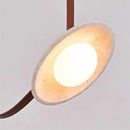 Travertine  Lasso Stone Leather Chandelier