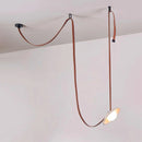 Travertine  Lasso Stone Leather Chandelier
