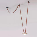 Travertine  Lasso Stone Leather Chandelier