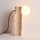 Travertine Conduit Table Lamp