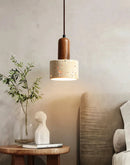 Travertine Cylinder Pendant Light