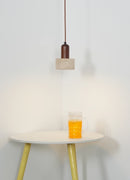 Travertine Cylinder Pendant Light