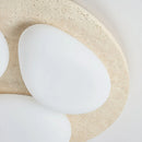 Travertine Glaze Round Ceiling Lamp